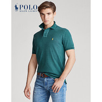 Ralph Lauren/拉夫劳伦男装 2020年春季定制修身版型复古Polo衫12272 300-绿色 XL