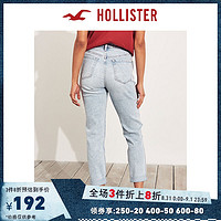 Hollister春季复古弹力高腰修身牛仔裤 女 264785-1