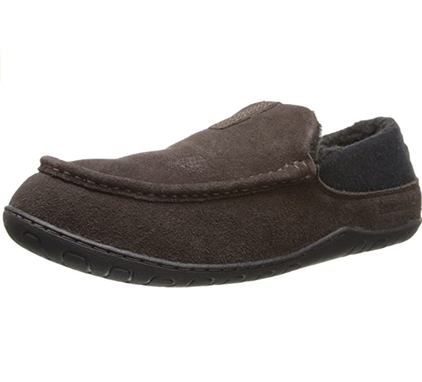 Timberland 添柏岚 Kick-Around Low Moccasin Mule 男士真皮保暖休闲鞋 Dark BrownUS9