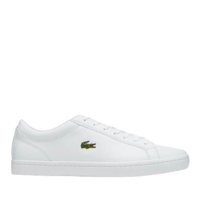 Lacoste 拉科斯特 Straightset Bl 1 男款真皮小白鞋 White UK6