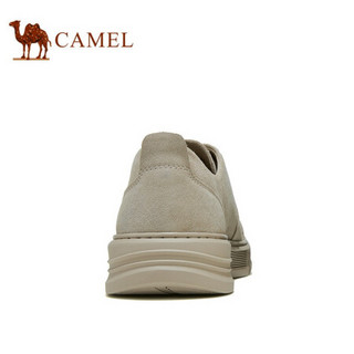 骆驼（CAMEL） 复古休闲鞋系带百搭板鞋街头时尚男鞋 A032541440 沙色 42