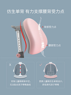 西昊 人体工学儿童学习椅学生椅子家用可调节升降座椅矫正写字椅