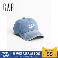 Gap男装简约纯色鸭舌帽秋季551920 2020新款LOGO时尚潮流帽子男