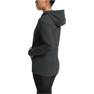 The North Face北面女士拉链连帽长袖休闲运动服上衣NF0A3SRT ASPHALT GREY L