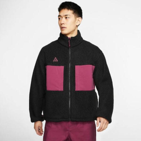 nike耐克男士夹克保暖抓绒外套ct2949 black/red/red xl