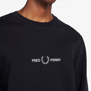 FRED PERRY男士卫衣2020秋季新款圆领长袖麦穗刺绣休闲潮M8629