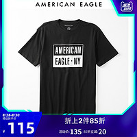 AEO新款夏男士logo款圆领短袖T恤休闲宽松上衣 美国鹰0519_4807