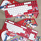 VARMILO 阿米洛 VA108 108键 有线静电容V2键盘 锦鲤娘 Cherry红轴 无光