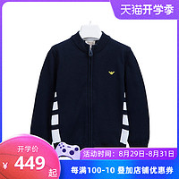 ARMANI 阿玛尼 男童新品棉质时尚休闲拉链外套3Z4E53-4M05Z