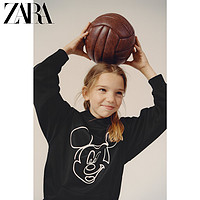 ZARA 新款 童装女童 迪士尼米老鼠印花长款卫衣 06761140800