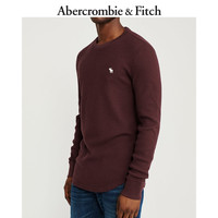 Abercrombie&Fitch男装 春夏潮流标识款潮牌长袖T恤 302568-1 Abercrombie & Fitch 浅灰色 M