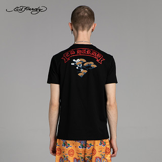 ED Hardy 2020秋季新款男士潮流时尚老虎圆领短袖T恤