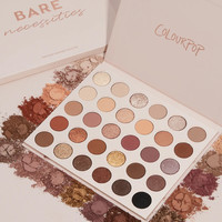 Colourpop卡拉泡泡colourpop30色眼影盘大地色冷暖色百搭皮质眼影