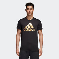 阿迪达斯官网 adidas 夏季运动型格 男装圆领短袖T恤 CV4507 2XL 中麻灰