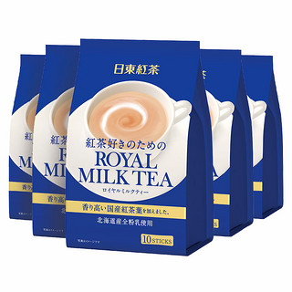 日东红茶经典奶茶白桃香饮果汁粉冲饮袋装奶茶速溶组合5袋装包邮