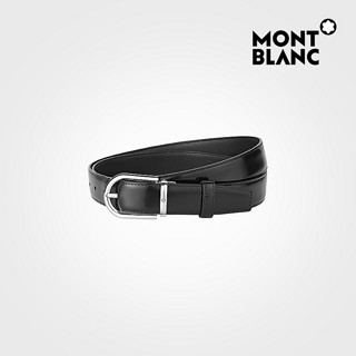 Montblanc/万宝龙马蹄形闪亮镀钯针式带扣 腰带