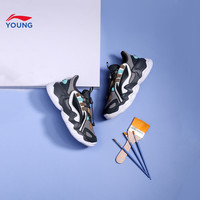 LI-NING 李宁 童鞋休闲鞋男大童2020新款圆头青少年经典时尚网面低帮童鞋