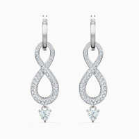 SWAROVSKI 施华洛世奇 无尽爱意水晶银色耳环
