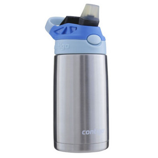 contigo 保温杯康迪克二代小发明家儿童保温吸管杯-不锈钢杯蓝色杯盖400ml HBC-GIZ117