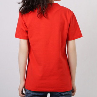 正品阿迪达斯官网三叶草红色短袖女装夏季宽松运动休闲棉潮牌T恤