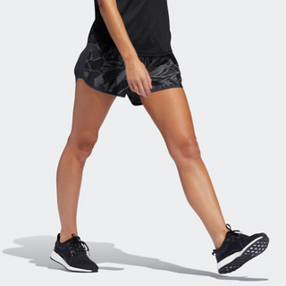 阿迪达斯官方 adidas M20 SHORT W 女子跑步短裤DQ2624 淡灰/碳黑 A/XL4(170/82A)