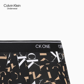 【CK ONE】CK UNDERWEAR2020秋冬款男装LOGO腰边平角内裤 NB2225 927-黑色字母 XL