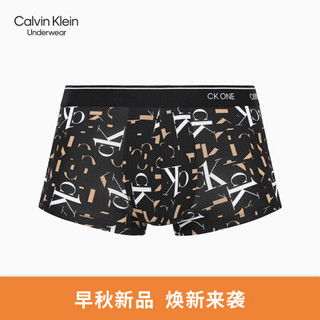 【CK ONE】CK UNDERWEAR2020秋冬款男装LOGO腰边平角内裤 NB2225 927-黑色字母 XL