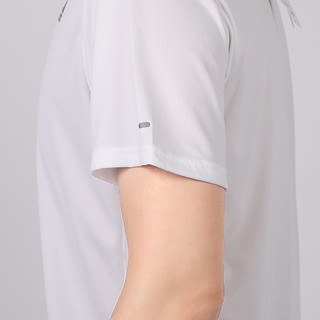 Adidas阿迪达斯白色速干短袖男装运动上衣夏季宽松跑步T恤FR8381