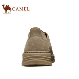 骆驼（CAMEL） 复古休闲鞋系带百搭板鞋街头时尚男鞋 A032541440 棕色 41