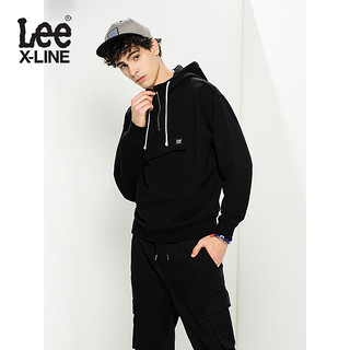 LeeXLINE 20秋冬秋冬新品连帽卫衣男黑色上衣潮流L432134ZGK11