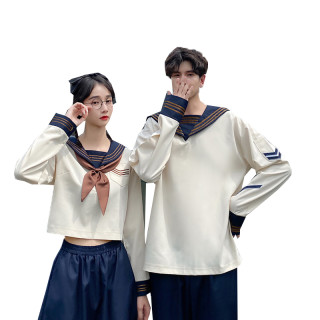 商品花花公子法式情侣装秋装韩版小众设计感jk制服网红班服校服两件套