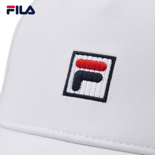 FILA 斐乐官方 情侣运动棒球帽 2020新款运动休闲遮阳帽男女 玉石白-WT XS