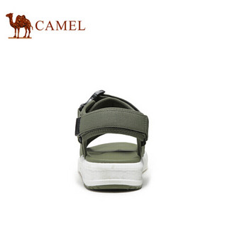 骆驼（CAMEL） 凉鞋男潮流防滑平底休闲耐磨沙滩鞋 A022162727 军绿 38