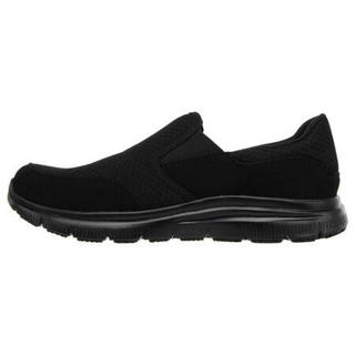 SKECHERS斯凯奇男鞋一脚蹬健步鞋休闲鞋防滑轻质77048 BLACK 9