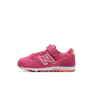 New Balance nb童鞋 男女童4~14岁 KV996魔术贴运动鞋 玫红色 KV996WPY 28.5