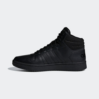 阿迪达斯官方 adidas neo HOOPS 2.0 MID 男子休闲鞋F34809 黑色 43(265mm)