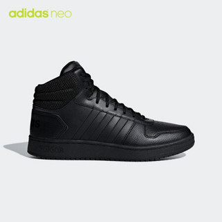 阿迪达斯官方 adidas neo HOOPS 2.0 MID 男子休闲鞋F34809 黑色 43(265mm)