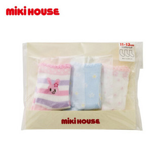 MIKIHOUSE 2020新款婴幼儿童男女袜子3双套装14-9635-264 白色 15CM-17CM