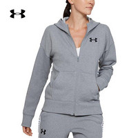 安德玛官方UA Originators女子运动拉链连帽外套Under Armour1351041 灰色035 XS