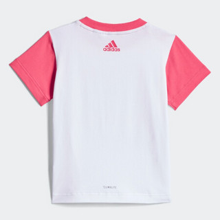 阿迪达斯官方 adidas IG CD TEE SET 婴童训练短袖针织套装DZ2420 如图 86CM