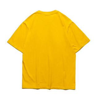 AND1 夏季男服运动潮流T恤2020春季新款男短袖圆领休闲T恤OBB9206 黄色(偏大一码) M