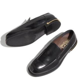 Ferragamo菲拉格慕男鞋皮鞋贴边双层皮革Gancini金属嵌片02C073 722057 39.5