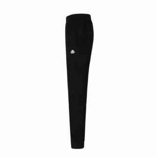 Kappa卡帕串标运动裤2020新款女针织长裤休闲裤小脚卫裤K0A62AK83 黑色-990 M