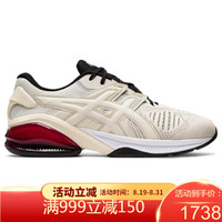 ASICS亚瑟士男士运动鞋低帮系带网眼透气时尚休闲鞋1021A184 BIRCH/PUTTY 12