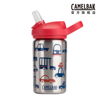 2020年新款 驼峰（CAMELBAK） 美国儿童不锈钢单层水杯 防摔小学生幼儿园便携吸管杯子 汽车 400ML