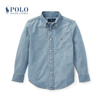 Ralph Lauren/拉夫劳伦男童 2020年春季棉质青年布衬衫33112 400-蓝色 7
