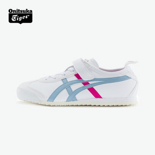 Onitsuka Tiger鬼塚虎活力童鞋男女鞋 MEXICO 66 PS C8A2Y-0144 白色/浅蓝 28.5