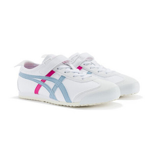 Onitsuka Tiger鬼塚虎活力童鞋男女鞋 MEXICO 66 PS C8A2Y-0144 白色/浅蓝 28.5