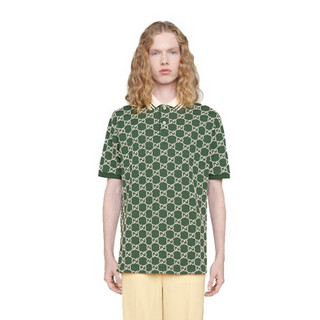 GUCCI 古驰 男士短袖POLO衫 598956 XJB0U 3129 绿色 XXL