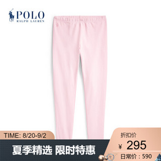 Ralph Lauren/拉夫劳伦女童 2020年春季褶边弹力平纹针织紧身裤32965 650-粉红色 5